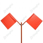 Roll Up Sign & Stand - Be Prepared To Stop Roll Up Traffic Sign With Flag